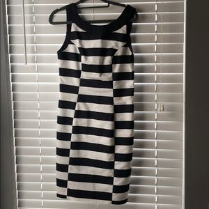 Navy and white work/church dress